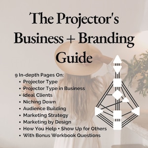 Business- en brandinggids voor projectoren - Business as a Human Design-projectortype