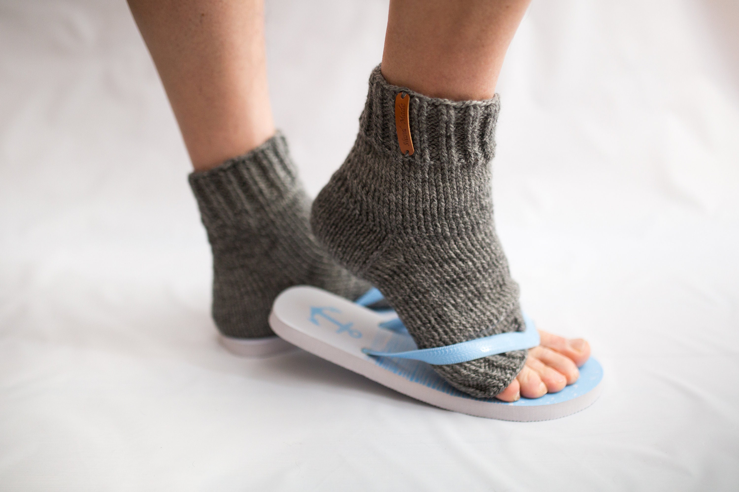 Flip flop socks for men toe socks toeless socks crochet Etsy