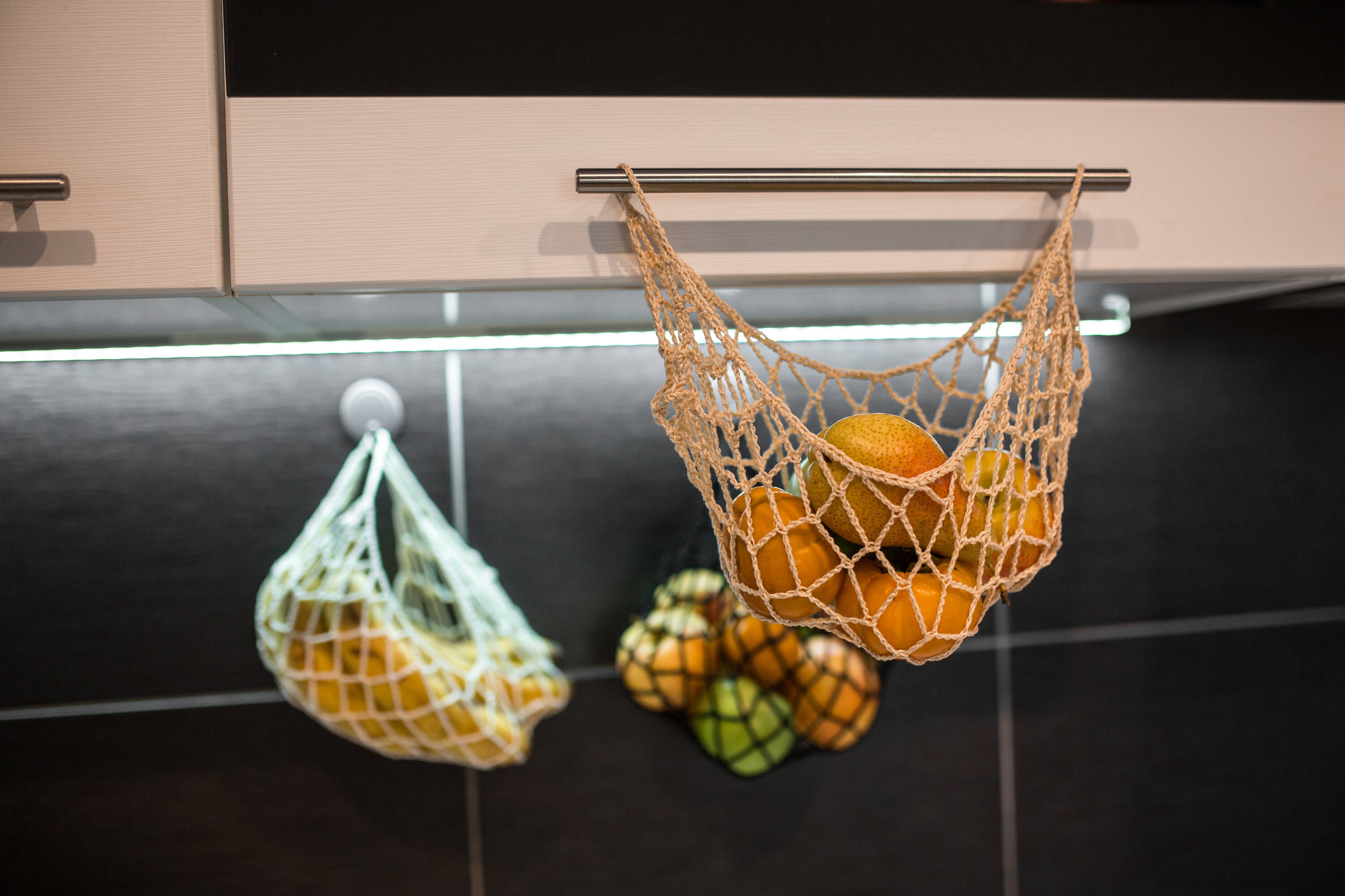 Small fruit hammock hanging fruit basket banana hanger Etsy