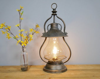 Lantern lamp | Etsy Antique Effect Table Lamp