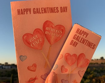 Friends 'Galentines' Valentines Day Card & Gift | Easy Valentines Day Gift, Valentines Day Card, Download Valentines Card, Friend Valentines