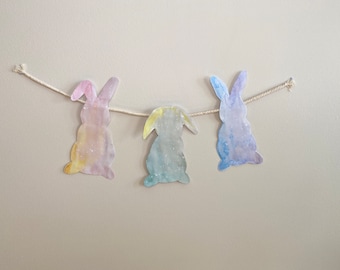 Easter garland, Easter Bunny banner, Spring banner, fireplace decor, mantle banner, Easter Bunny garland, Easter bunny, Easter banner