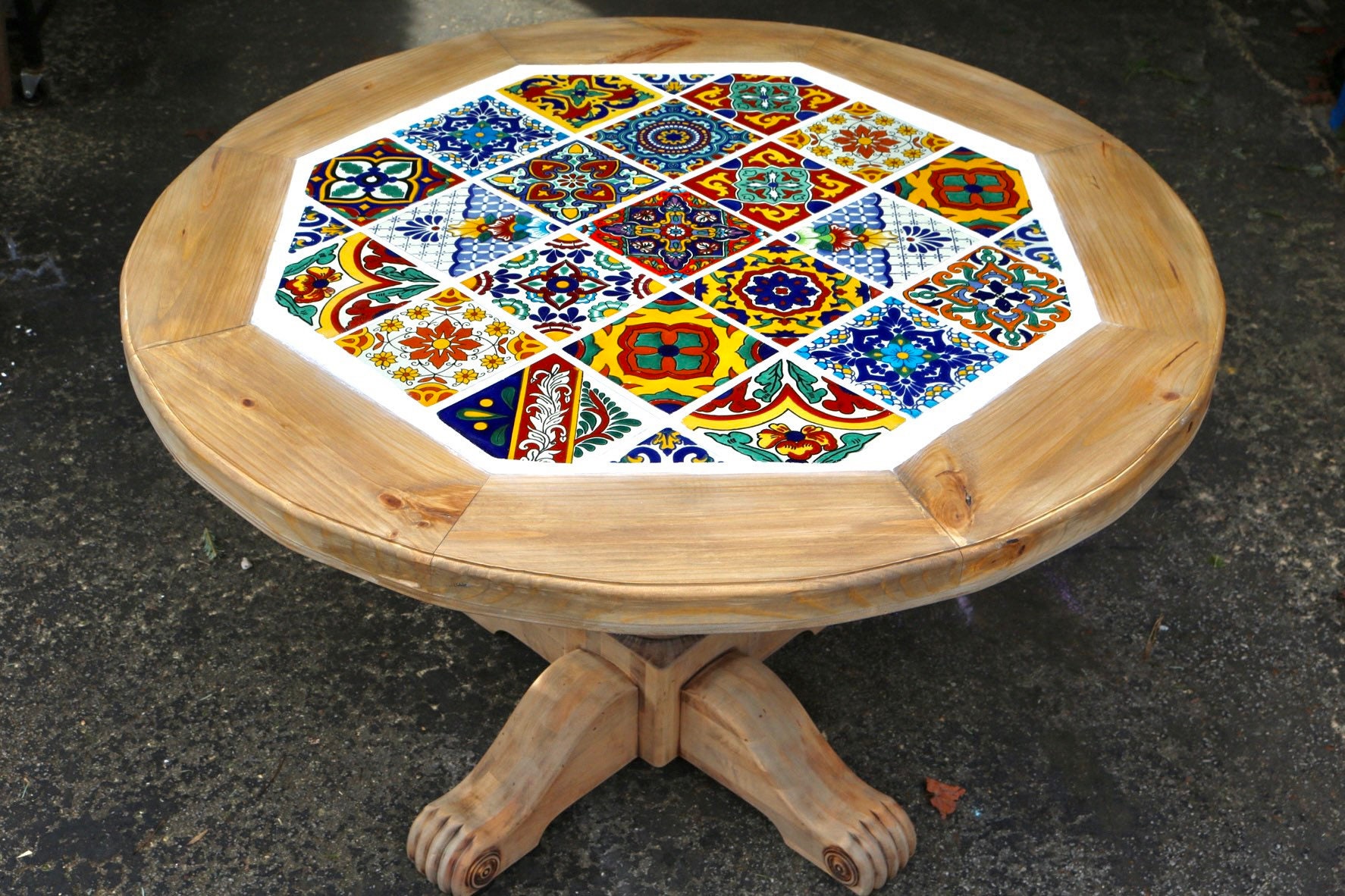 round kitchen table mexican design