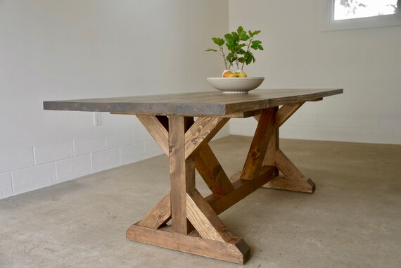 Handmade farmhouse table deals