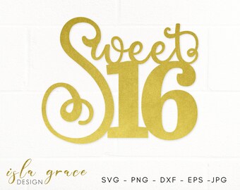 Download Sweet 16 svg | Etsy