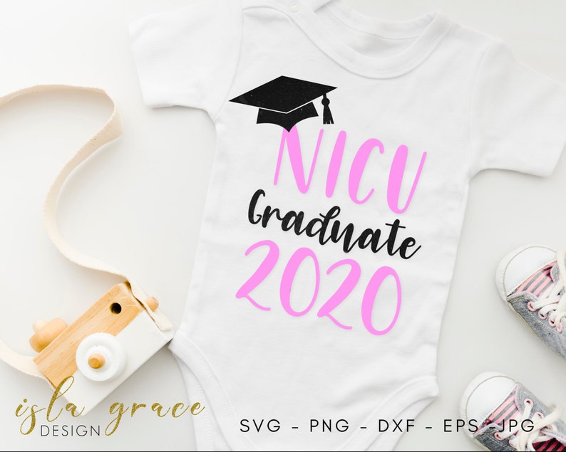 NICU Graduation SVG NICU 2020 Graduate Cap Hat Cut File | Etsy