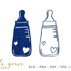 Baby Bottle SVG, Babies Bottle Cut File SVG, Milk Bottle SVG, Cricut Cutting File, Bottle Feeding Clipart,