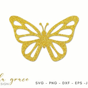 Papillon SVG, fichier de coupe SVG monarque, fichier de coupe Cricut papillon, Clipart papillon, papillon Topper, abeille heureuse