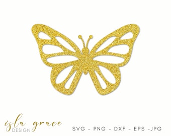 Archivo SVG de corte de mariposa monarca: Cricut Clipart (Descarga digital)