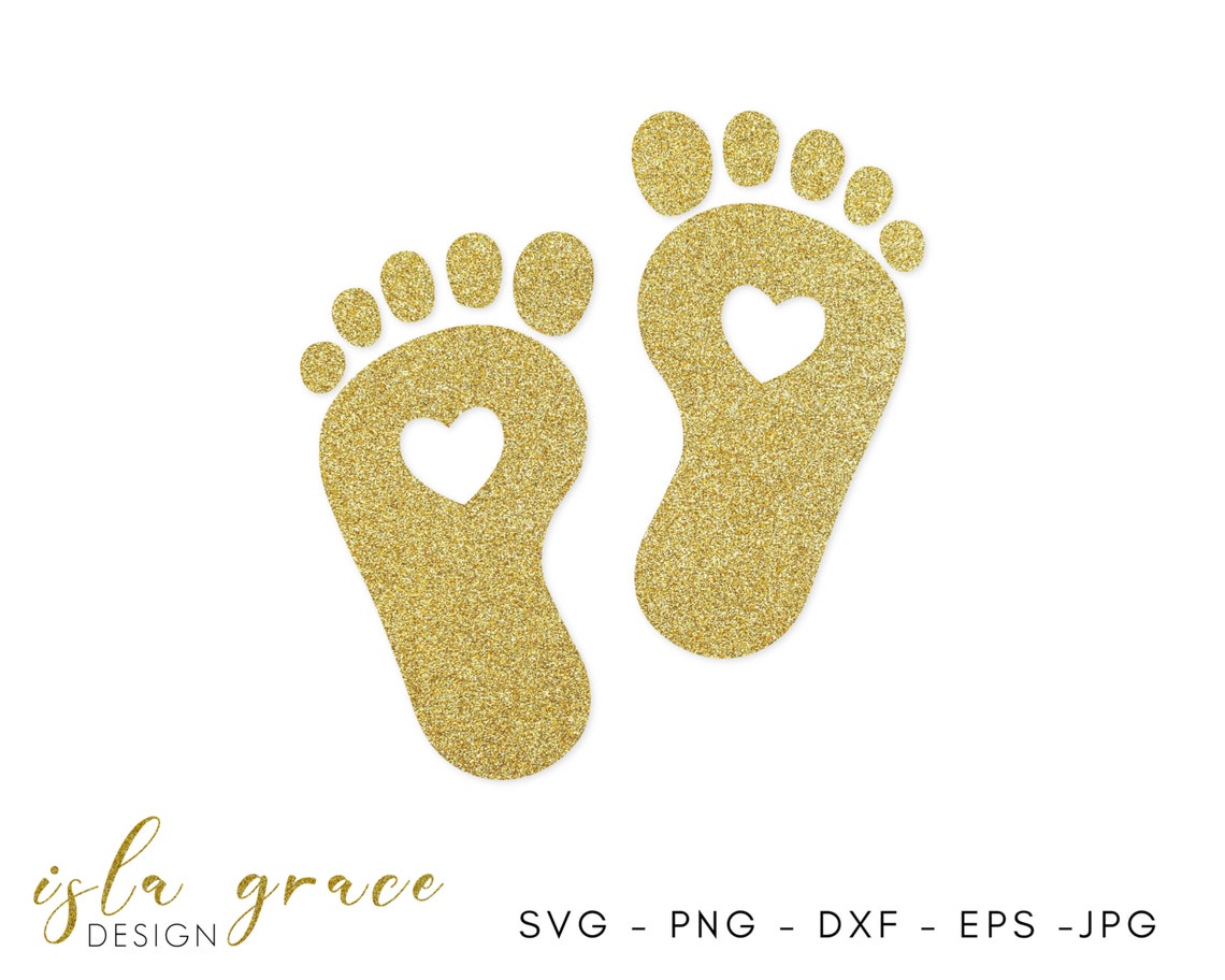 Baby Foot Print SVG Baby Feet SVG Cut File Cricut Feet - Etsy New Zealand