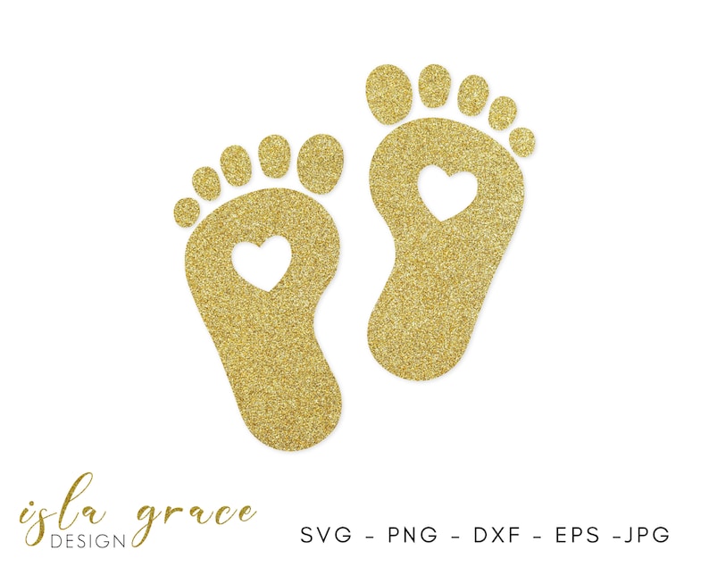 Download Baby Foot Print SVG Baby Feet SVG Cut File Cricut Feet | Etsy