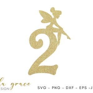 2nd Birthday Fee Zahl SVG, 2nd Topper, 2nd Decal, Fee Geburtstag SVG
