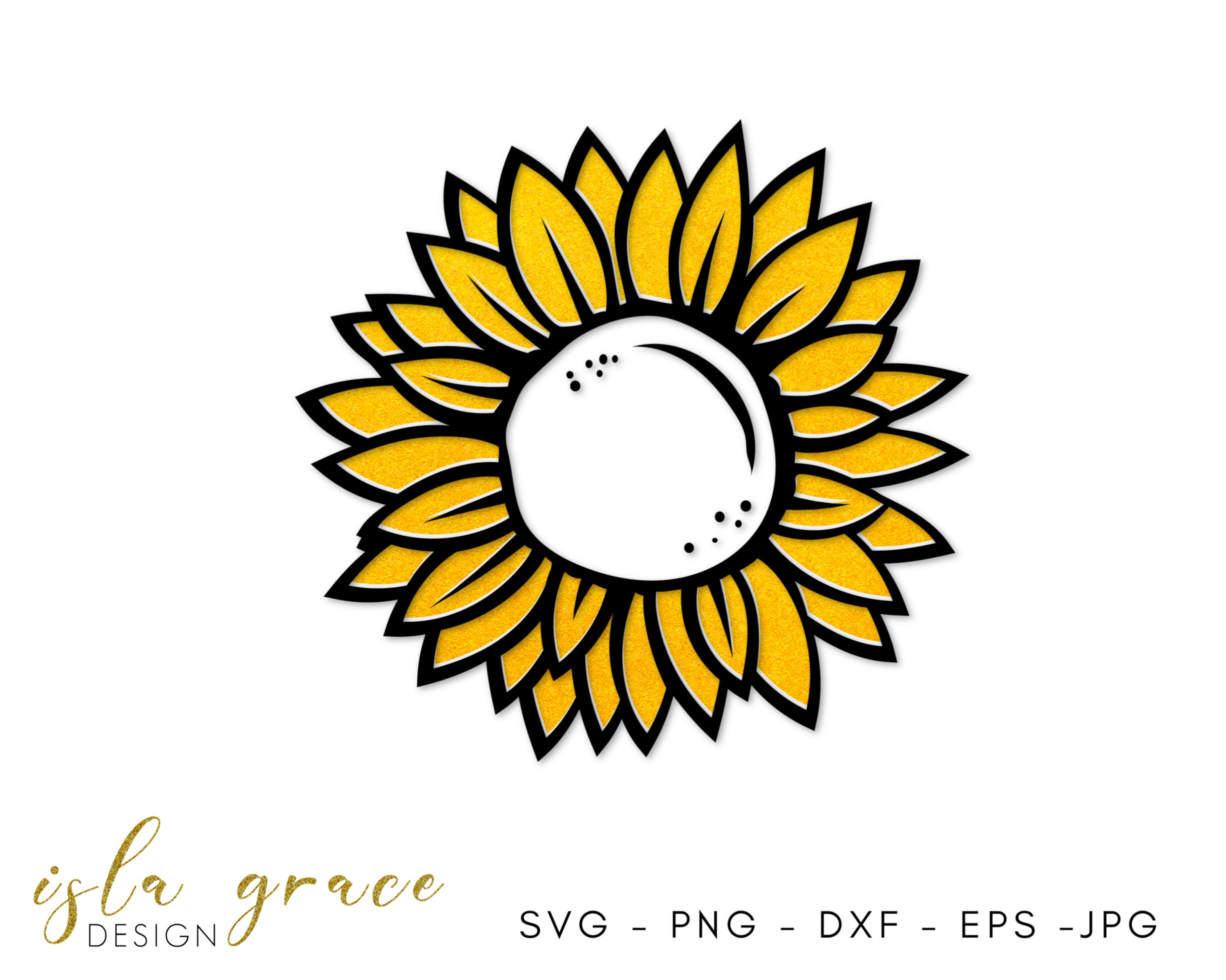Sunflower SVG Sunflower Cut File Cricut Sunflower Sun - Etsy