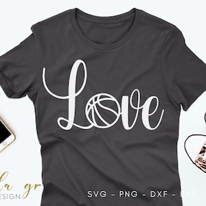 I Love Basketball SVG, Basketball Fan Cut File, Basketball Quote for Cricut Cutting File, Basketball T Shirt Clipart,
