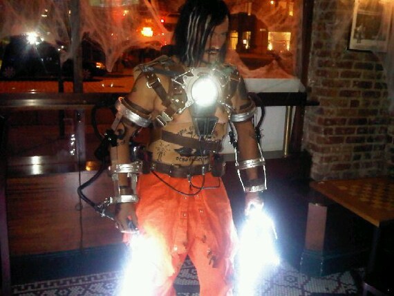 Whiplash Costume Marvel Iron Man 2 Cosplay Etsy