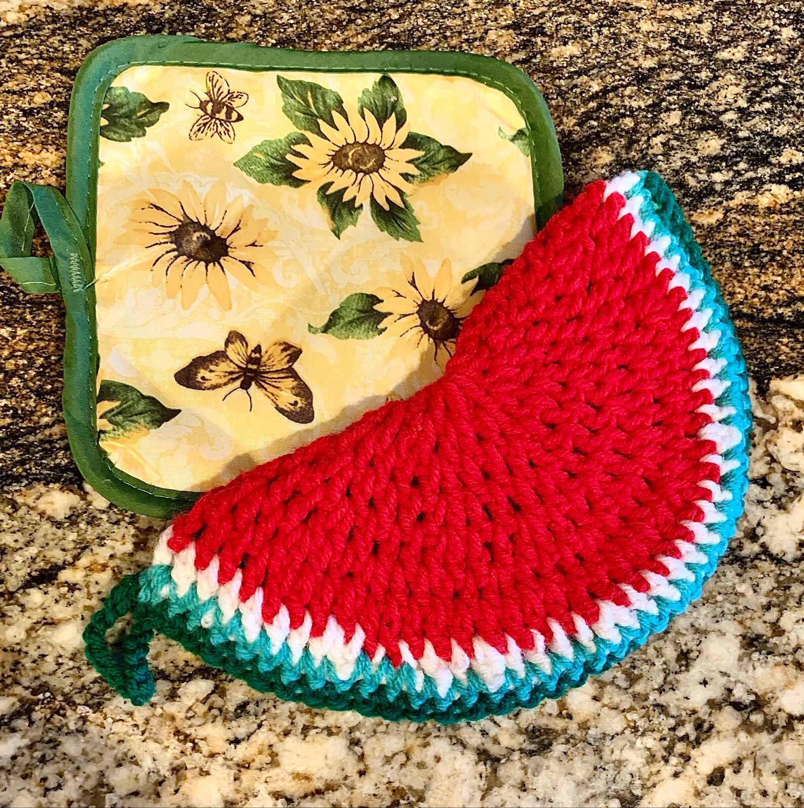 Crocheted Watermelon Pot Holder Etsy