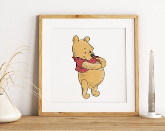 Winnie The Pooh Print, Classic Winnie The Pooh Prints, Winnie The Pooh Quotes, Nursery Prints, Nursery Decor, Nursery Art, Gender Neutral