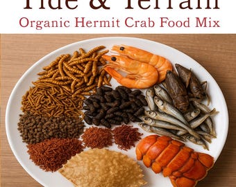 Tide n’ Terrain™ - Mezcla de alimento orgánico para cangrejo ermitaño