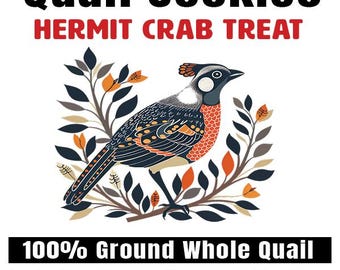 WholePrey Quail Cookies™ - Hermit Crab Food Treat