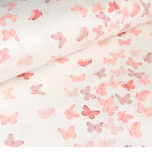 Butterfly fabric Butterflies cotton fabric by the Yard-Meter Material with butterfly print Fabric for quilting Baby quilt fabric 94&quot; wide