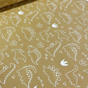 Dino fabric Dinosaur fabric Baby boy fabric by the yard-meter Nursery fabric with dinosaurs Cotton fabric for quilt Large print fabric