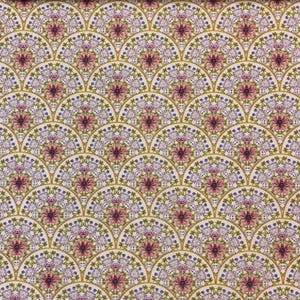 Art Nouveau fabric Art Deco Floral pattern fabric by the yard-meter Antique fabric Premium cotton fabric Victorian fabric with flowers print