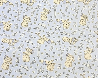 Baby boy fabric Nursery fabric Baby fabric Its a boy fabric by the yard-meter Small print material for quilt Cotton fabric for babies