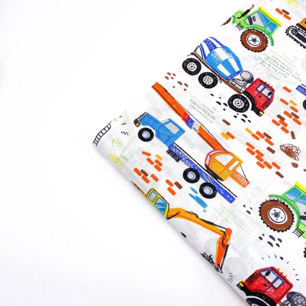 Construction Fabric by the Yard Baby Boy Cotton Fabric for Etsy