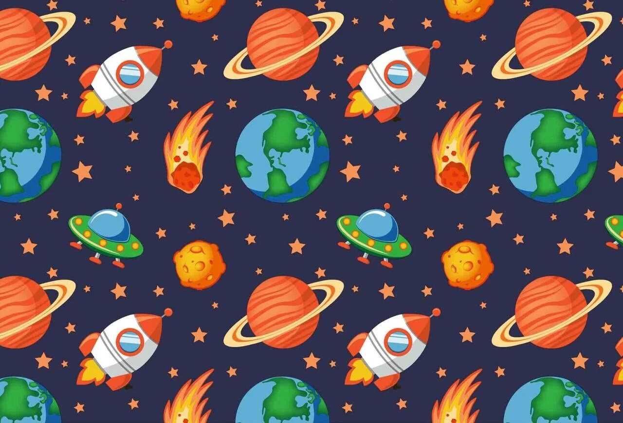Outer space fabric Baby boy nursery cotton fabric by the Etsy