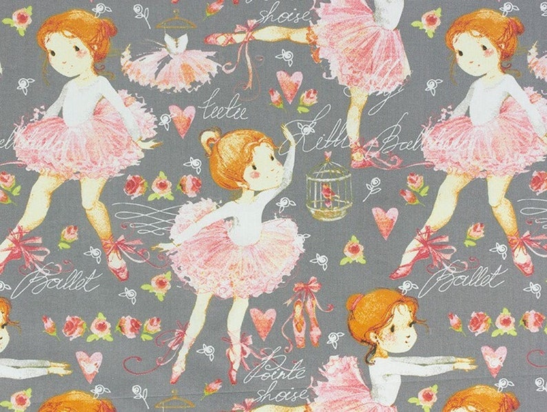 Baby girl fabric by the yard Natural cotton fabric for girls Etsy