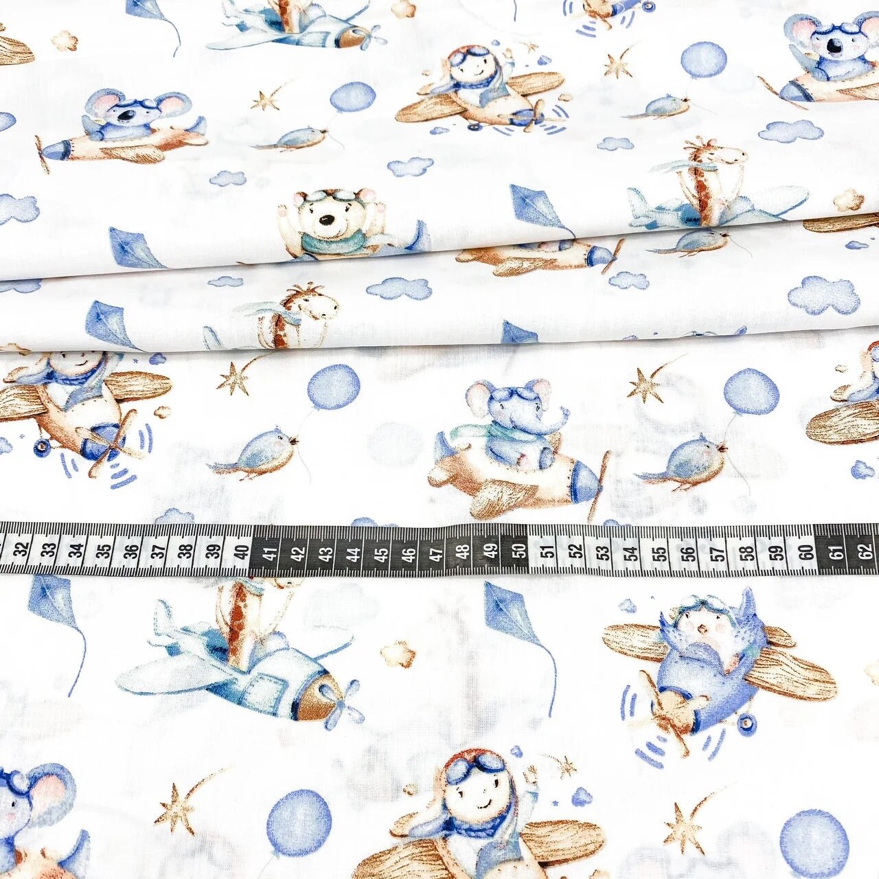 Boys cotton fabric Baby boy quilt fabric by the YardMeter Etsy