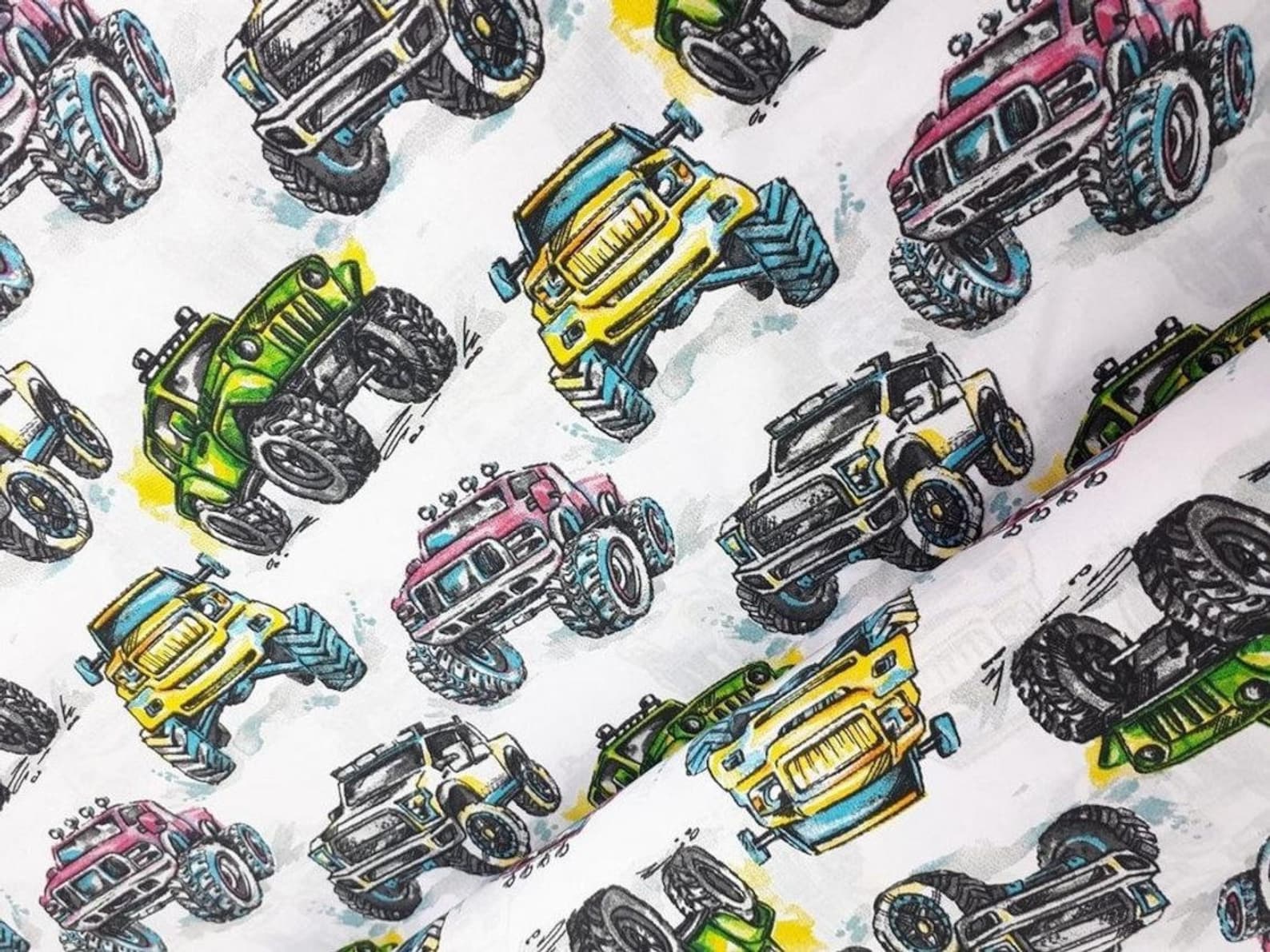 Jeep fabric by the yardmeter Trucks cotton fabric for boys Etsy