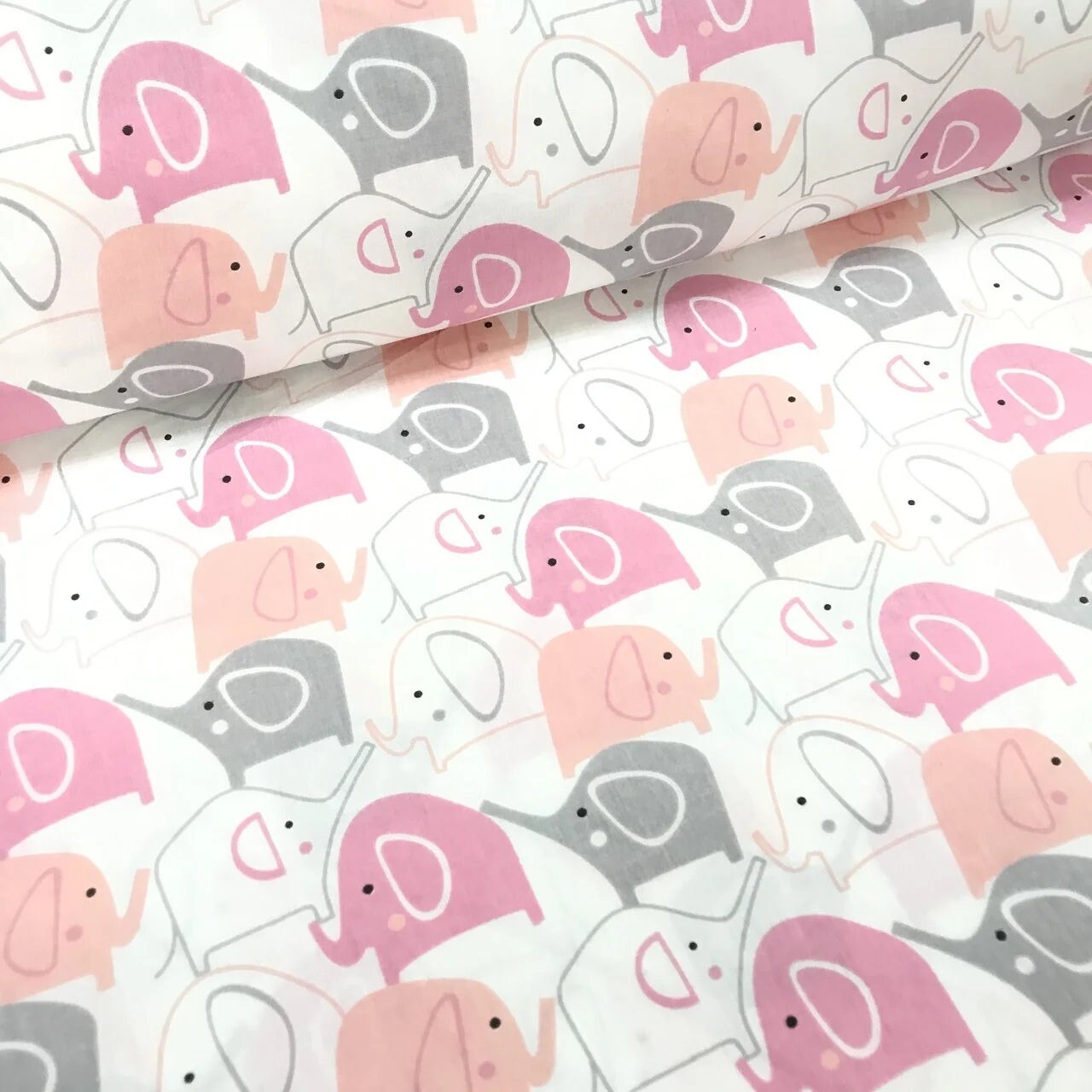 Elephants fabric Elephant fabric by the YardMeter Baby boy Etsy