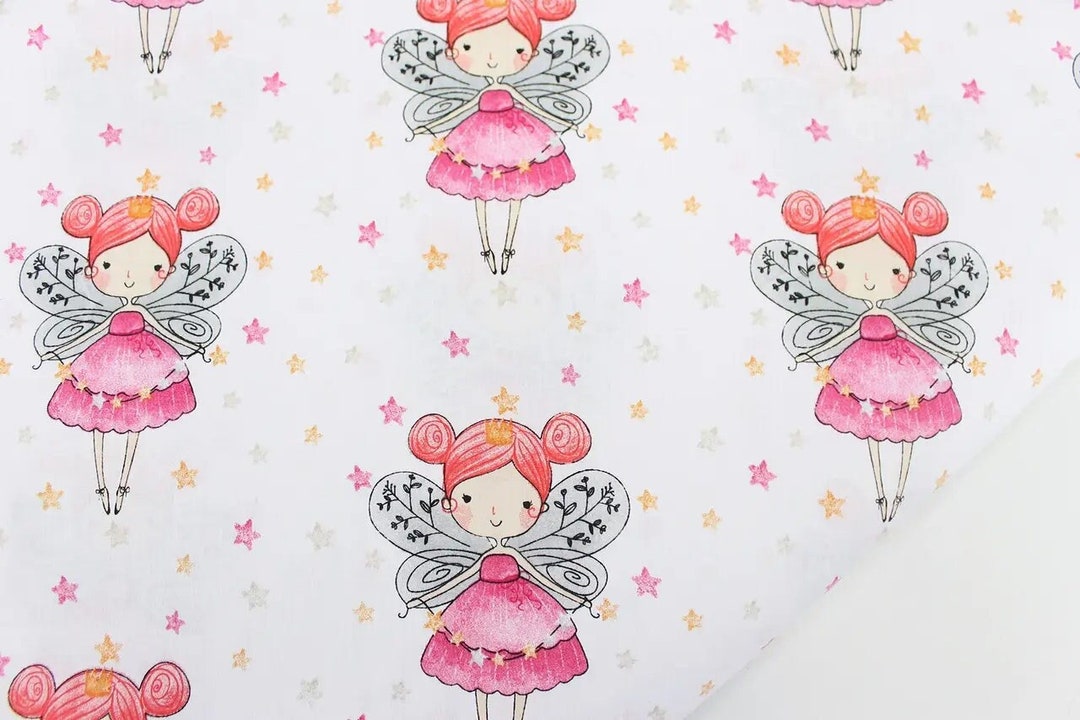 Baby Girl Fabric Fairy Fabric Girls Nursery Fabric Fairy Tale Fabric by ...
