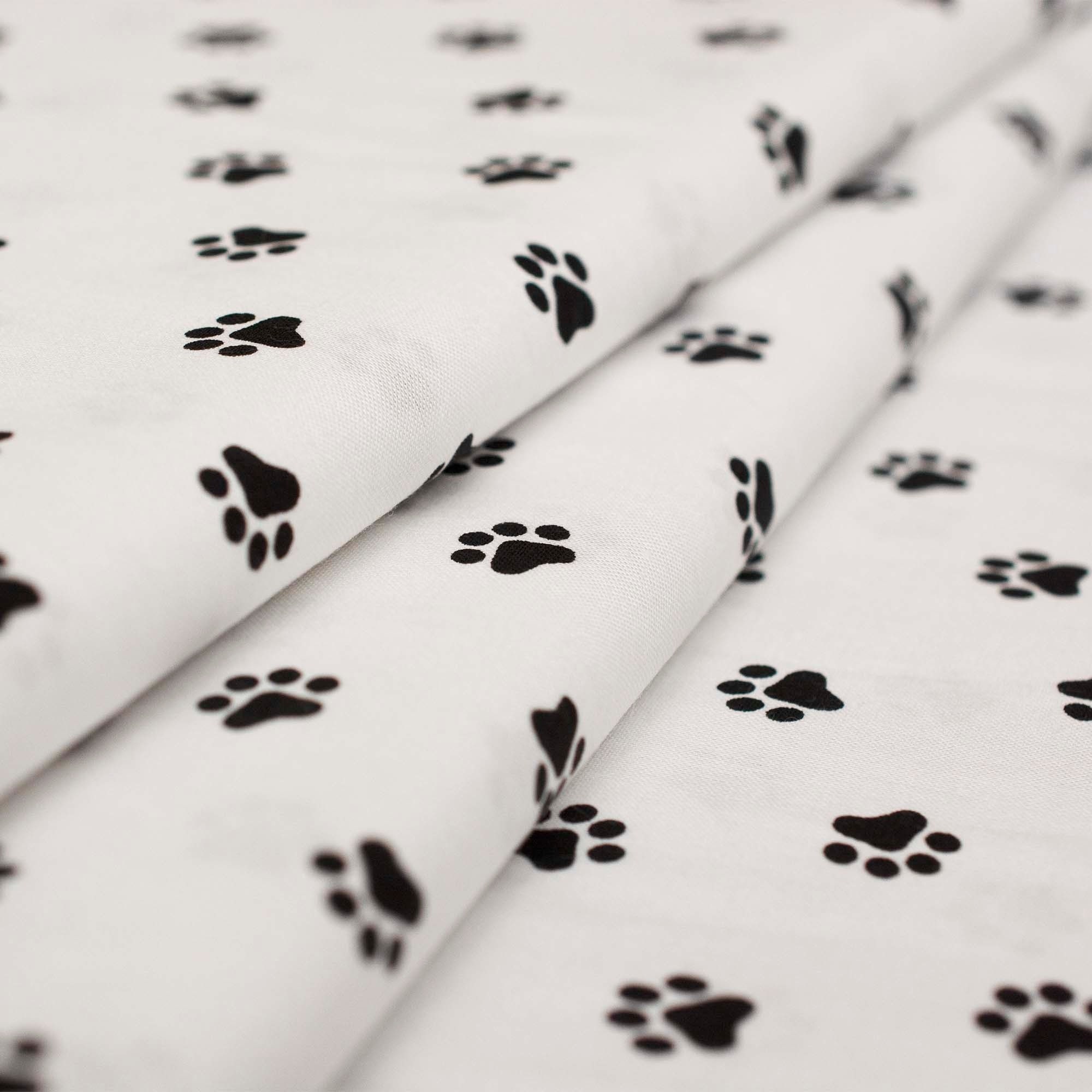 Paws fabric Cat paw Dog paw Animal footprint fabric by the Etsy