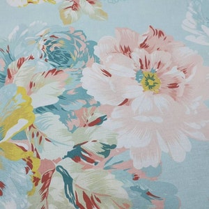 Peony fabric Watercolor peonies fabric Floral fabric by the yard-meter Big flower fabric Large print fabric with flowers 100% cotton 94wide image 7