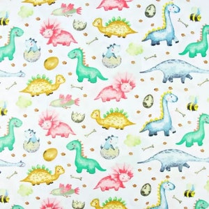 Dinosaurs fabric Dino fabric Baby boy or girl dinosaur fabric by the yard,meter Printed cotton material for quilt Nursery fabric Baby fabric