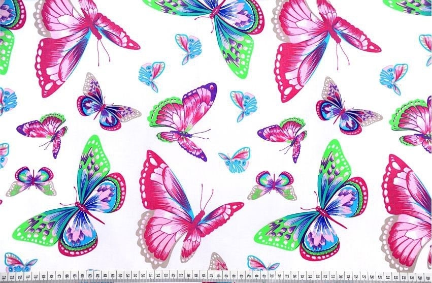 Butterfly fabric by the yard 100 cotton for quilting Baby Etsy