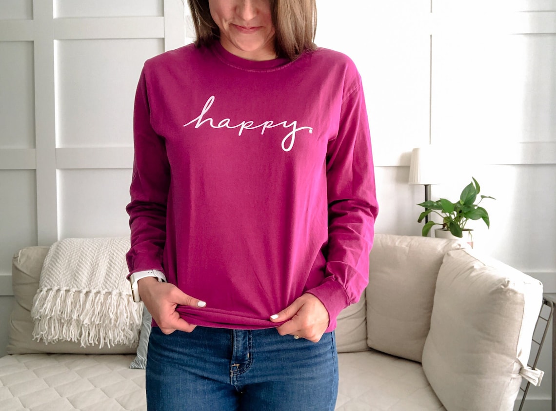 Happy Tee Happy Tee - Etsy