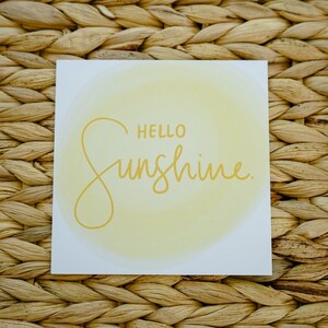 Hola Sunshine – Mini impresión