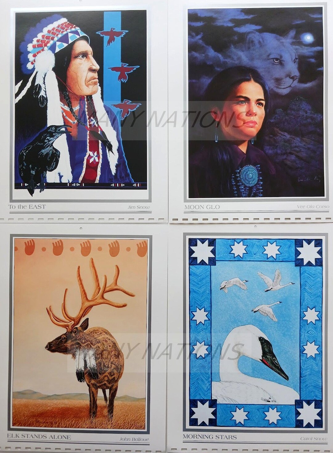 Native American Calendar Prints Etsy