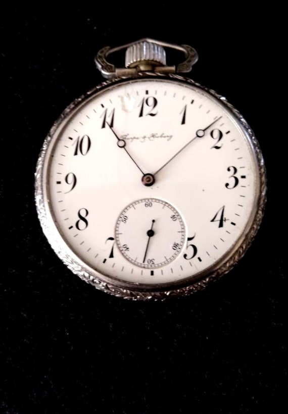 Rare 17J open face watch marked "Thorpe & Hoberg"