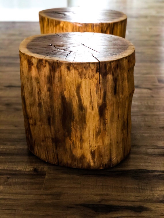 Tree Stump Side Table Etsy