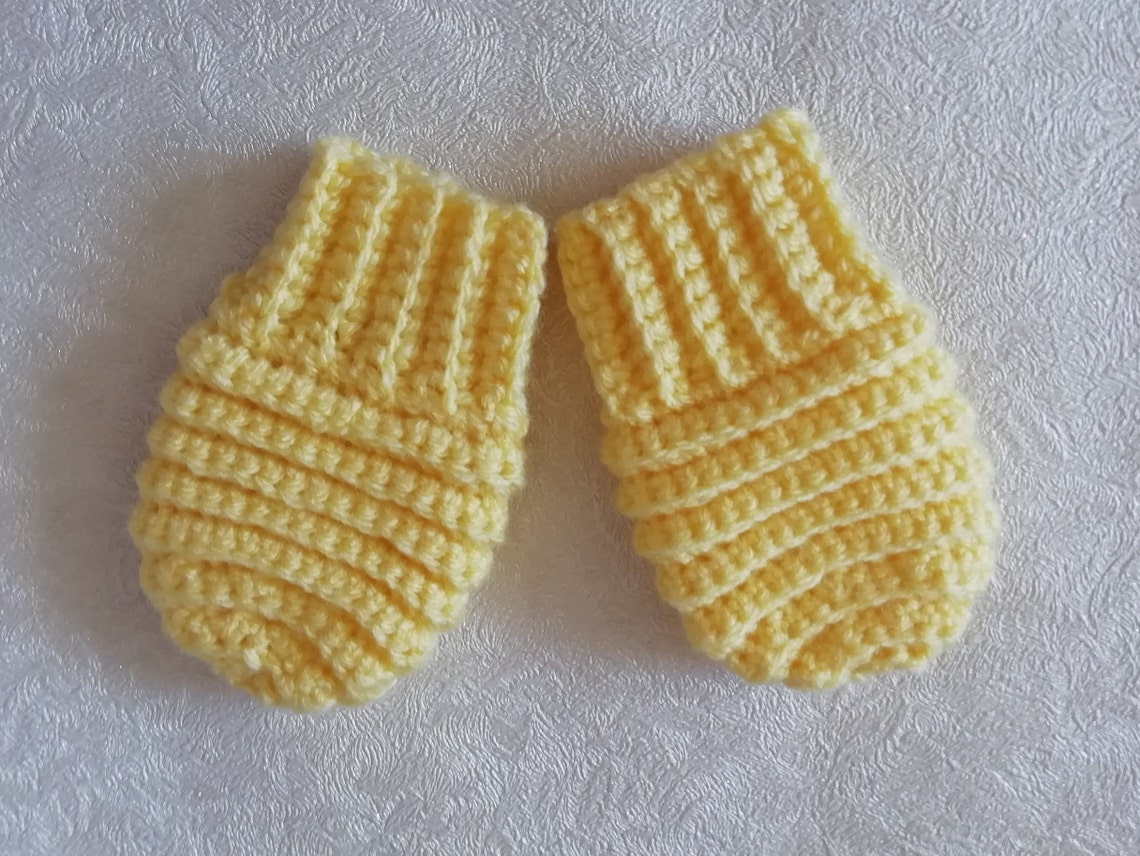Crochet Baby Mittens Pattern Thumbless Mittens Pattern Easy Etsy