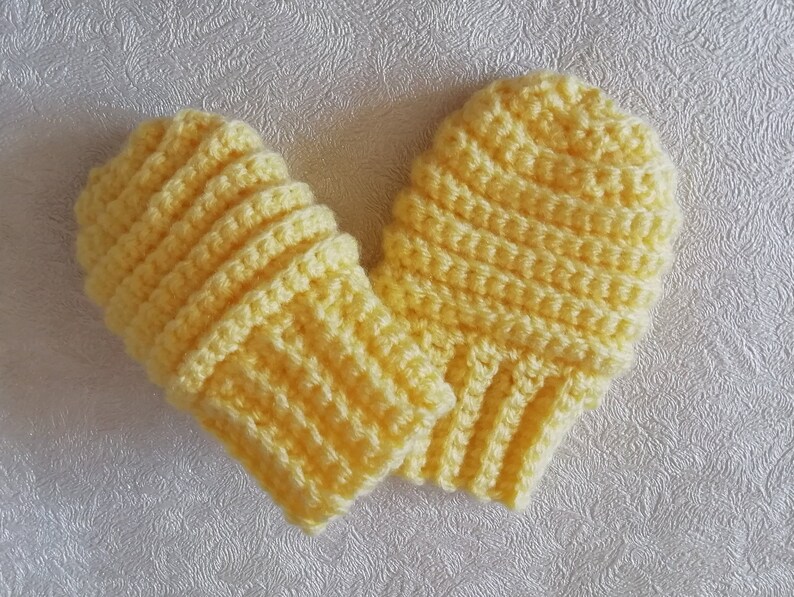 Crochet Baby Mittens Pattern Thumbless Mittens Pattern Easy Etsy