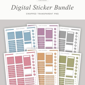 5 Tab Digital Notebook Bundle Hyperlinked PDF Lined Grid - Etsy