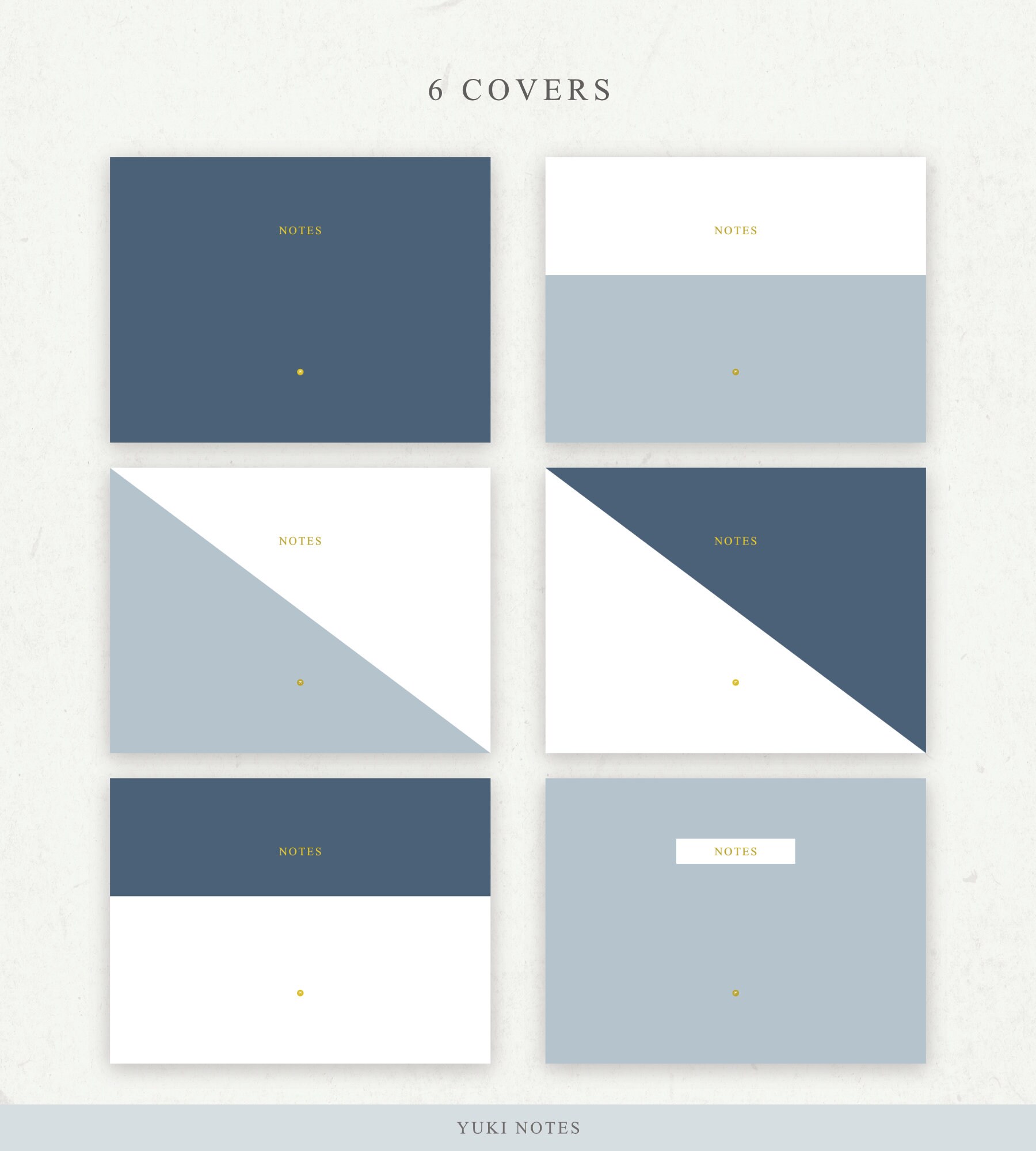 12 Tab Landscape Digital Notebook, Hyperlinked PDF, Lined, Grid, Dotted ...