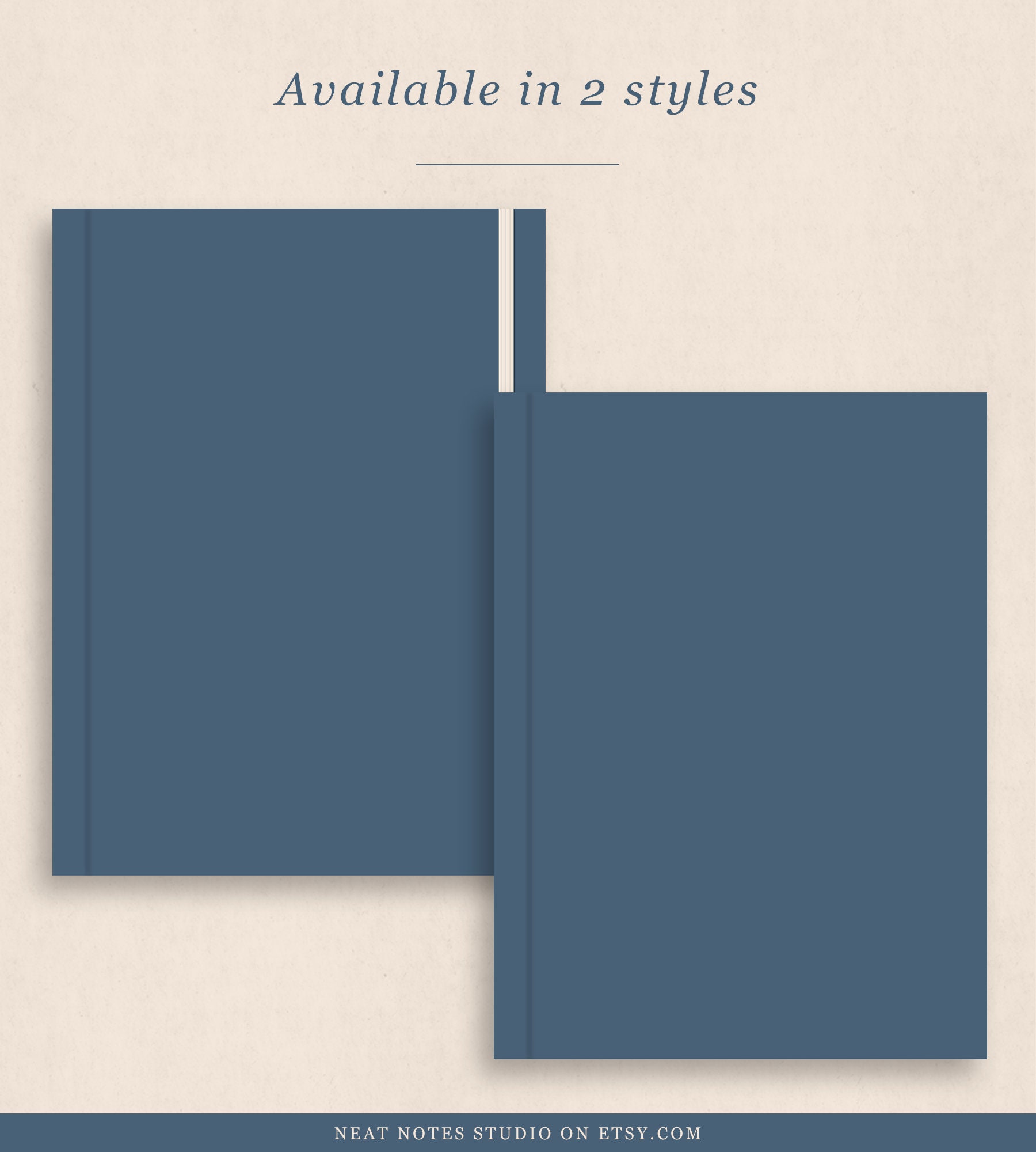 5 Tab Digital Notebook, Hyperlinked PDF, Lined, Grid, Dotted, Blank ...