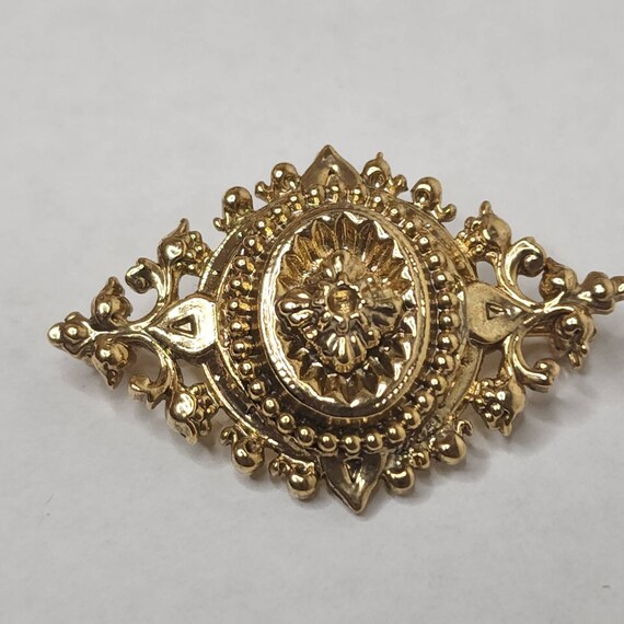 Vtg  goldtone  broch  unsigned - image 5