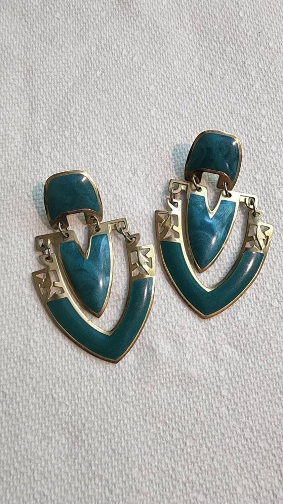 Vintage earrings signed berrebì pre-owned conditio